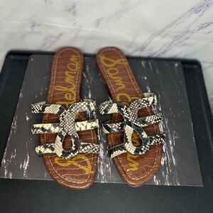 Sam Edelman Bay snakeskin women’s sandals size 8 1/2